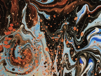 Multicolored Fluid Abstract Illustration Multicolored Fluid Abstract Illustration