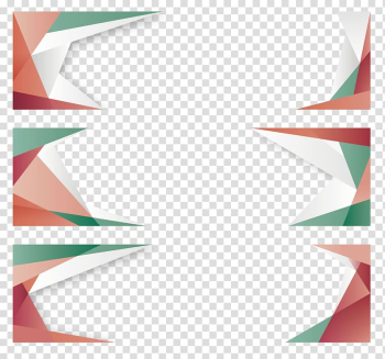Multicolored frame filter, Poster, Low polygon business billboard transparent background PNG clipart