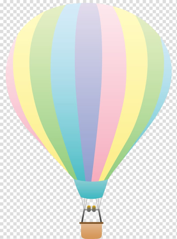 Multicolored hot air balloon illustration, Hot air balloon Pastel , pastel transparent background PNG clipart