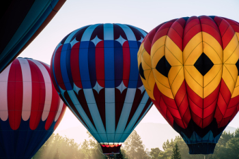 Multicolored Hot Air Balloons Multicolored Hot Air Balloons