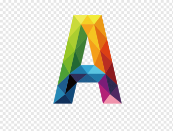 multicolored letter A illustration, Letter, Colorful letters A, angle, color Splash, png Graphics png