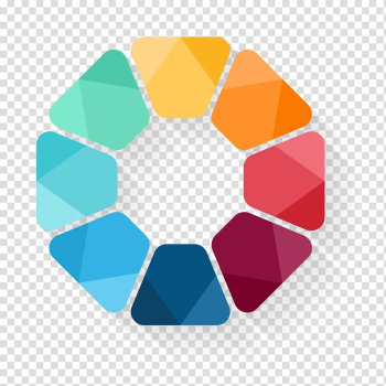 Multicolored logo illustration, Circle Euclidean , round frame material ppt transparent background PNG clipart