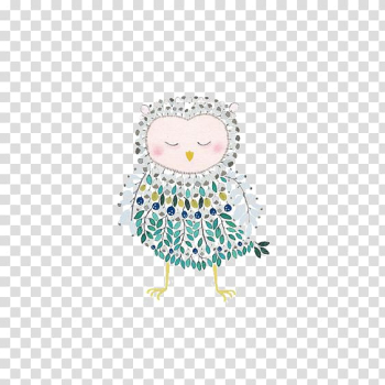 Multicolored owl illustration, Owl Drawing Illustrator Illustration, owl transparent background PNG clipart