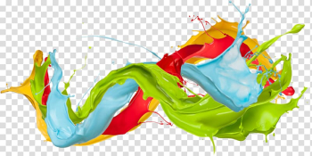 Multicolored paint splash illustration, Watercolor painting Splash Art, paint transparent background PNG clipart