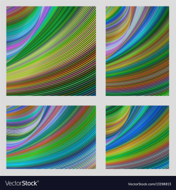 multicolored psychedelic brochure background set