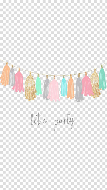 Multicolored tassel , Birthday Party , Cartoon ribbon transparent background PNG clipart