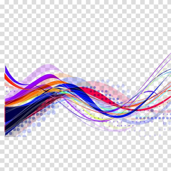 Multicolored wave illustration, Line Abstract art, Abstract lines transparent background PNG clipart