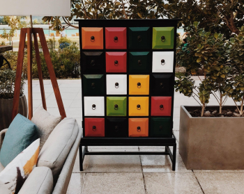 Multicolored Wooden Drawer Multicolored Wooden Drawer