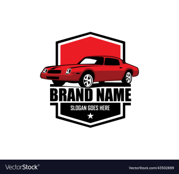 muscle car silhouette logo muscle car silhouette logo