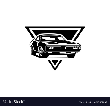 muscle car silhouette logo muscle car silhouette logo