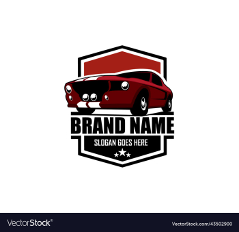 muscle car silhouette logo muscle car silhouette logo