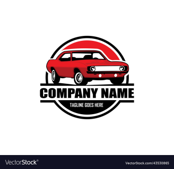 muscle car silhouette logo muscle car silhouette logo