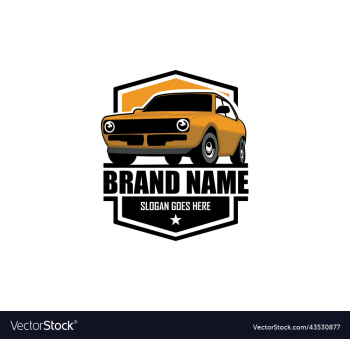 muscle car silhouette logo muscle car silhouette logo