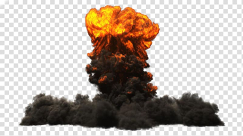 Mushroom cloud explosion transparent background PNG clipart