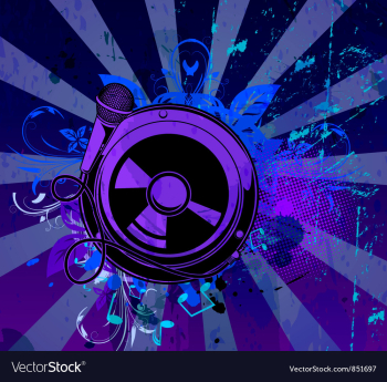 Music background vector image Music background vector image