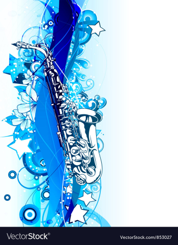 Music background vector image Music background vector image