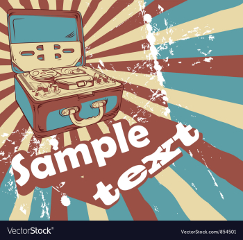 Music background vector image Music background vector image