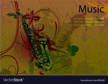 Music background vector image Music background vector image