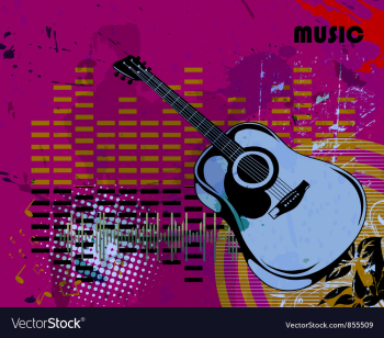 Music background vector image Music background vector image