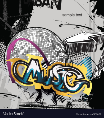 Music background vector image Music background vector image