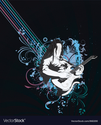 Music background vector image Music background vector image