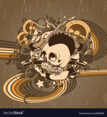 Music background vector image Music background vector image