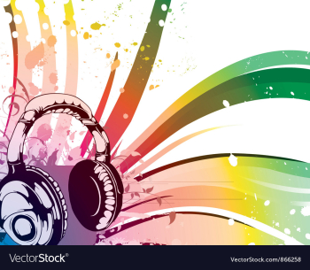 Music background vector image Music background vector image