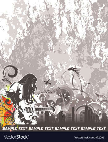 Music background vector image Music background vector image