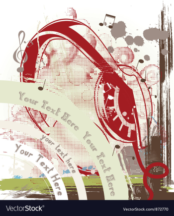 Music background vector image Music background vector image