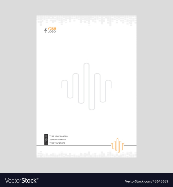 music company letterhead template