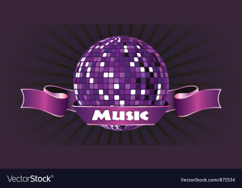 Music emblem vector image Music emblem vector image