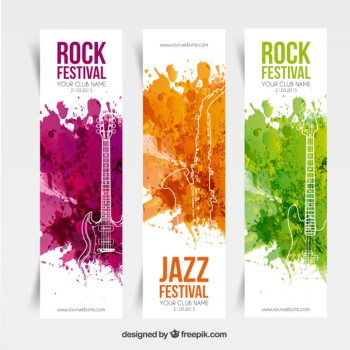 Music festival banners Music festival banners
