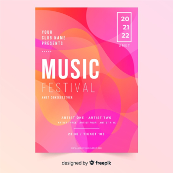Music festival poster Free Vector Music festival poster Free Vector