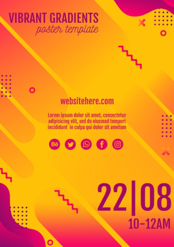 Music festival yellow poster template Free Psd Music festival yellow poster template Free Psd