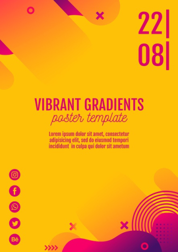 Music festival yellow poster template Free Psd Music festival yellow poster template Free Psd