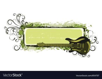 Music frame vector image Music frame vector image