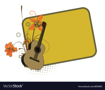 Music frame vector image Music frame vector image