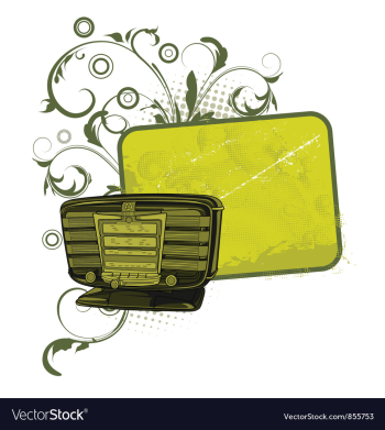 Music frame vector image Music frame vector image