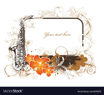 Music frame vector image Music frame vector image
