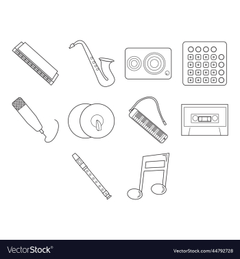 music icon set music icon set