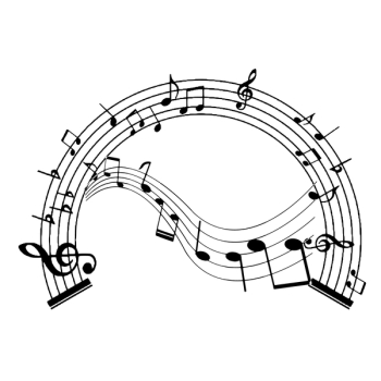music notes warped music notes warped