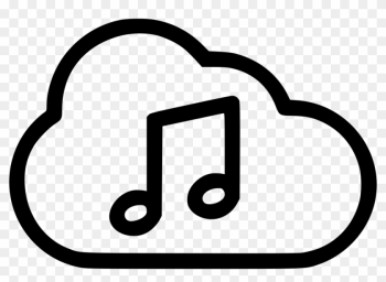 Music Playing Cloud Stream Comments - Music Streaming Icon Music Playing Cloud Stream Comments - Music Streaming Icon