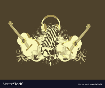 Music t-shirt design vector image