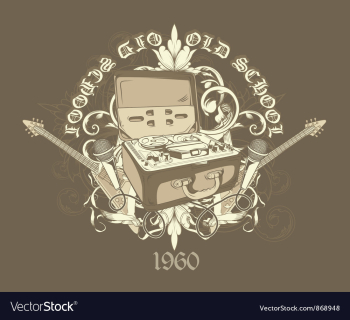 Music t-shirt design vector image
