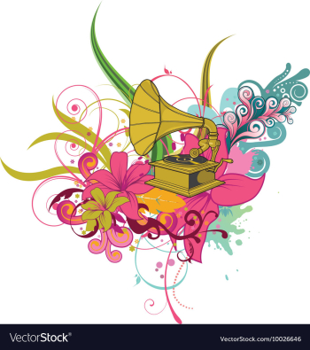 Music vector image Music vector image
