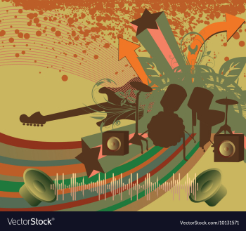 Music vector image Music vector image