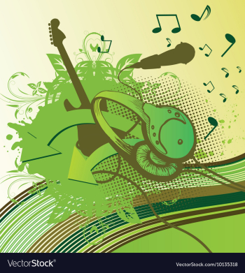 Music vector image Music vector image