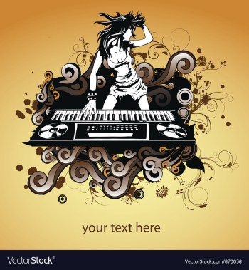 Music vector image Music vector image