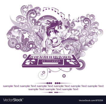 Music vector image Music vector image