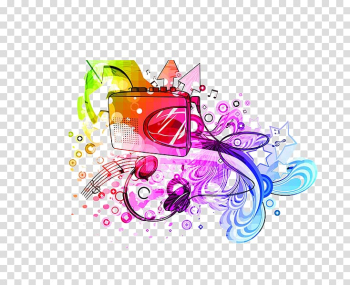Musical instrument, COLORFUL musical elements transparent background PNG clipart Musical instrument, COLORFUL musical elements transparent background PNG clipart
